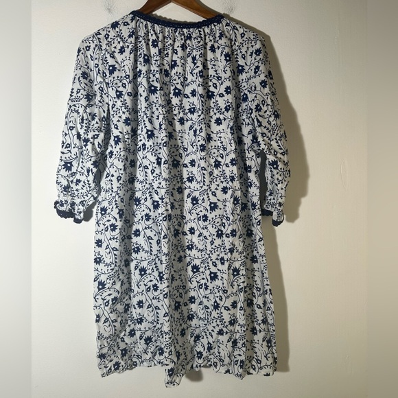 Myra Bag Navy and White Floral Dresd - Picture 3 of 3